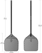 Carica l'immagine nel visualizzatore di Gallery, PALA NERA PERSONALIZZATA 33 CM MANICO GRIGIO