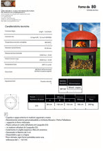 Carica l'immagine nel visualizzatore di Gallery, FORNI DA PIZZERIA 80CM INTERNI