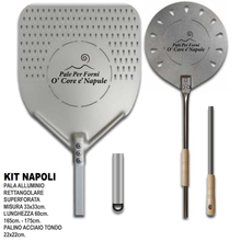 Carica l'immagine nel visualizzatore di Gallery, KIT MODELLO NAPOLI 2 PEZZI - PALA 33 CM FORATA E PALINO ACCIAO 22 CM