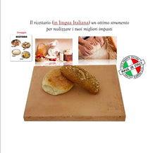 Carica l'immagine nel visualizzatore di Gallery, KIT PALE PER PIZZA - PIETRA REFRATTARIA + 1 PALA ALLUMINIO 33x33 +1 PALINO ACCIAIO 22 CM LUNGHEZZA TOT. 65 CM