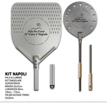 Carica l'immagine nel visualizzatore di Gallery, KIT MODELLO NAPOLI 2 PEZZI - PALA 33 CM FORATA E PALINO ACCIAO 22 CM