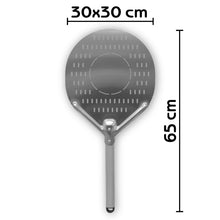 Carica l'immagine nel visualizzatore di Gallery, PALA TONDA FORATA - Alluminio 30 x 30 cm lunga 65 cm