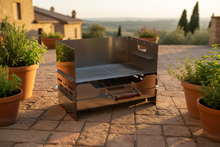 Carica l'immagine nel visualizzatore di Gallery, BARBECUE PICCOLO ACCIAIO
