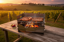 Carica l'immagine nel visualizzatore di Gallery, BARBECUE PICCOLO ACCIAIO
