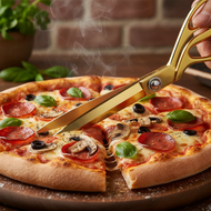 Taglio pizza con condimenti - Precisione